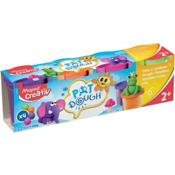 Maped Creativ Spielknete-Set, 4 Standard-Farben, 456 g