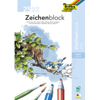 folia Zeichenblock, 80 g qm, DIN A4, 50 Blatt