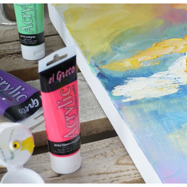 KREUL Acrylfarbe el Greco, echtorange, 75 ml Tube
