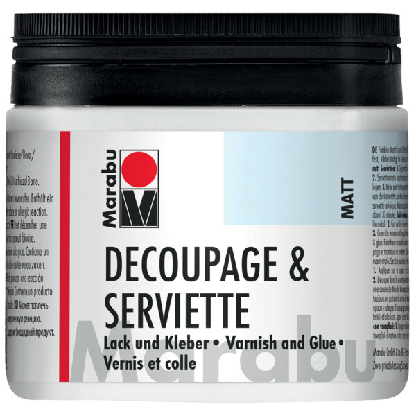 Marabu Servietten-Lack & Kleber, matt, 50 ml, im Glas