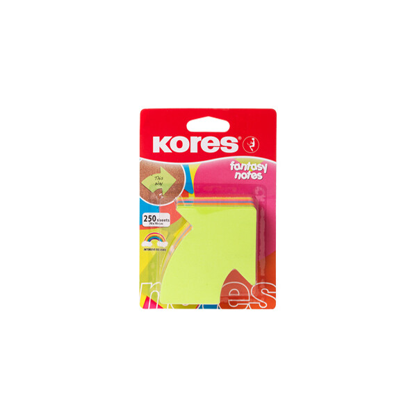 Kores Haftnotizen-Würfel "Pfeil", 70 x 70 mm, blanko