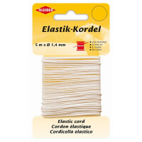 KLEIBER Elastik-Kordel, 1,4 mm x 5 m, weiß