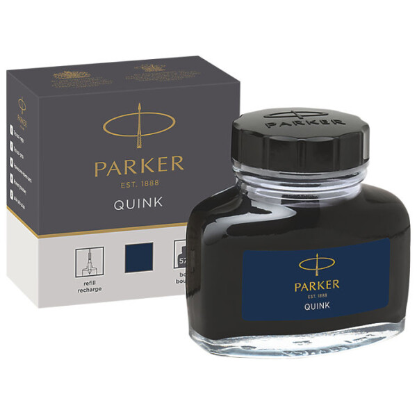 PARKER Tintenflacon QUINK, Inhalt: 57 ml, schwarz-blau
