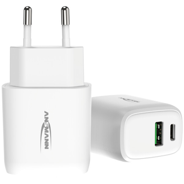 ANSMANN USB-Steckdosenadapter Home Charger HC218PD, 2x USB