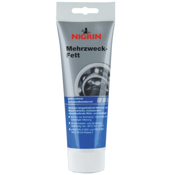 NIGRIN Mehrzweckfett, hochwertige Langzeitschmierung, 250 ml