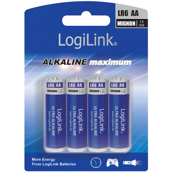 LogiLink Alkaline Batterie "Ultra Power", Mignon (AA LR6)