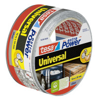 tesa Folienband extra Power Universal, 50 mm x 10 m, silber