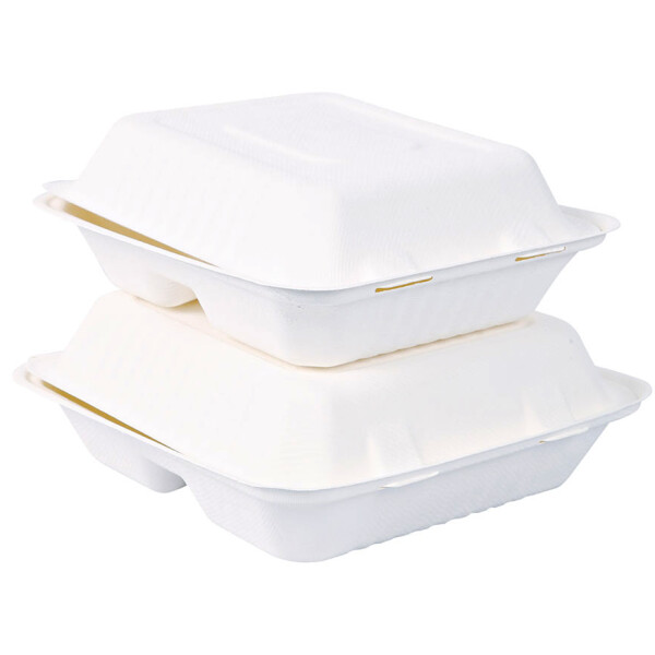 NATURE Star Zuckerrohr-Lunchbox, mit Deckel, innen 3-geteilt