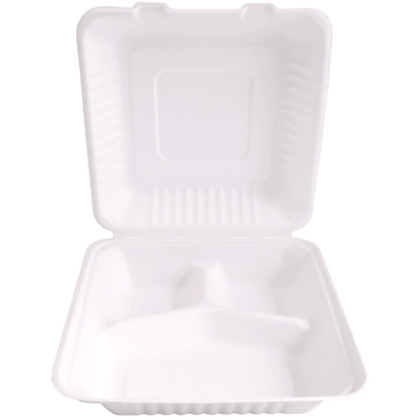 NATURE Star Zuckerrohr-Lunchbox, mit Deckel, innen 3-geteilt