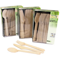 NATURE Star Holz-Messer, aus Birkenholz, Länge: 160 mm