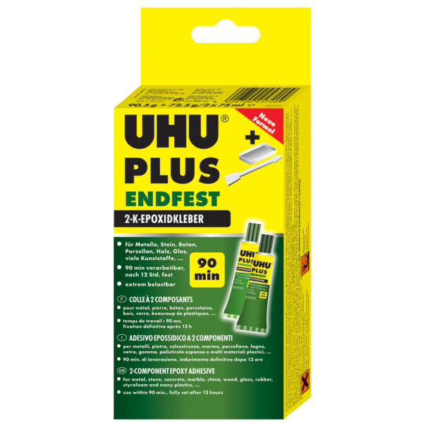 UHU 2-Komponenten-Klebstoff plus endfest,Doppelkammerspritze
