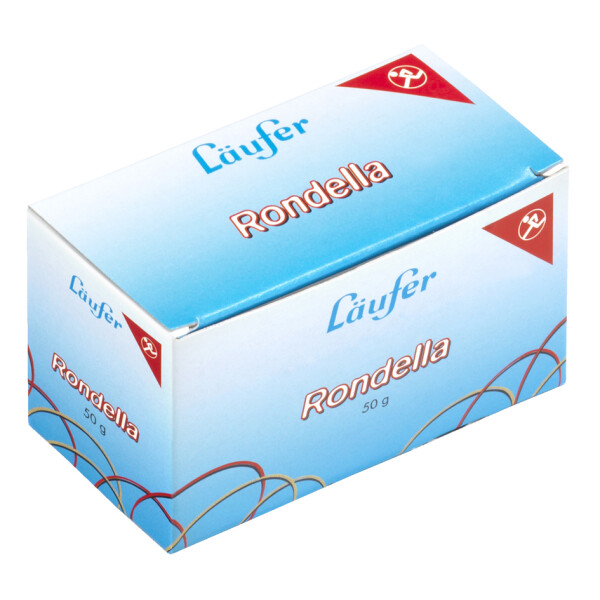 L&auml;ufer Gummib&auml;nder RONDELLA im Karton, 80 x 2 mm, 50 g