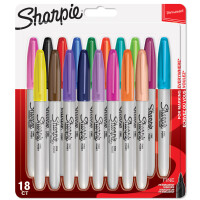 Sharpie Permanent-Marker FINE, 18er Blisterkarte