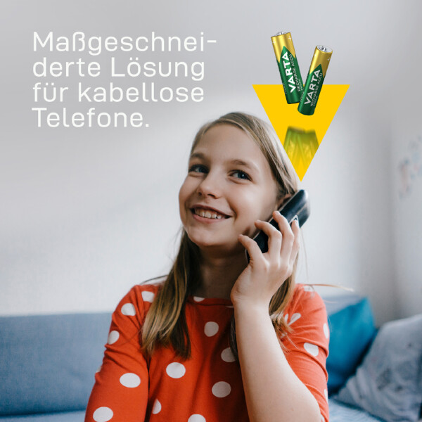 VARTA Telefon-Akku "RECHARGE ACCU PHONE", Micro (AAA)