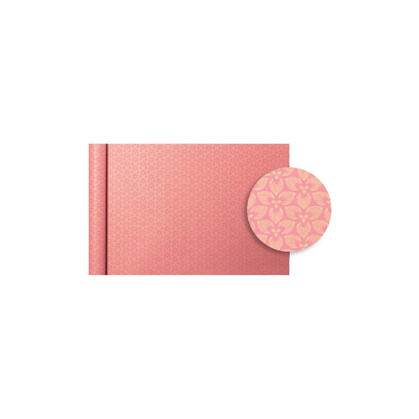 Clairefontaine Geschenkpapier "Tiny Rolls Blumen rot"
