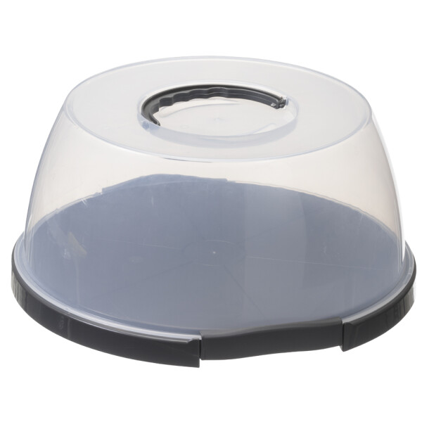 plast team Tortenhaube, rund, transparent weiß