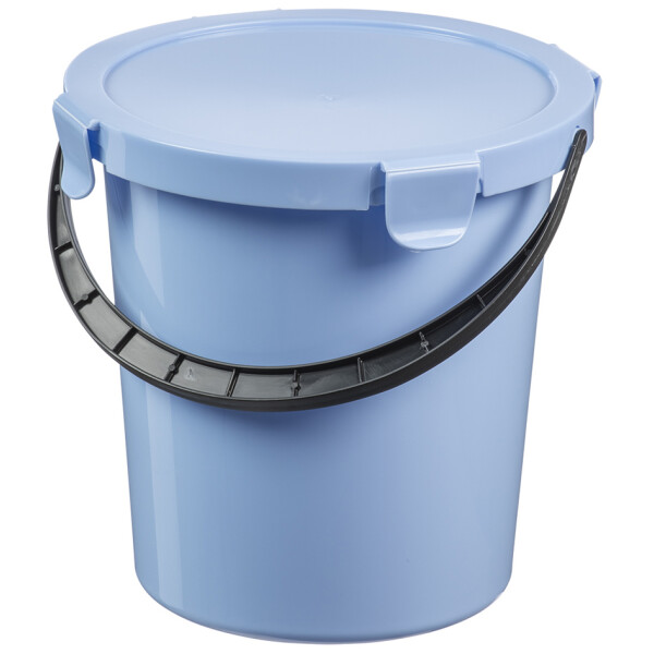plast team Pflückeimer mit Deckel, 5 Liter, rot