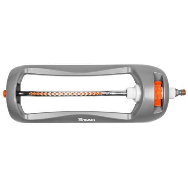 Bradas Viereckregner WHITE LINE, 18 Düsen, grau orange