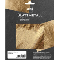 KREUL Blattmetall, 140 x 140 mm, gold
