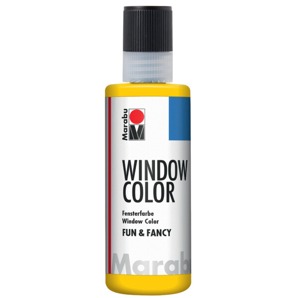Marabu Window Color "fun &amp; fancy", 80 ml, gelb