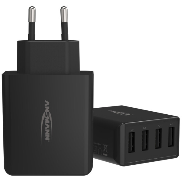 ANSMANN USB-Steckdosenadapter Home Charger HC430, 4x USB-A