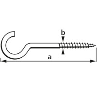 suki. Wäscheleinenhaken, 65x4,8x22 mm, Inhalt: 12 Stück