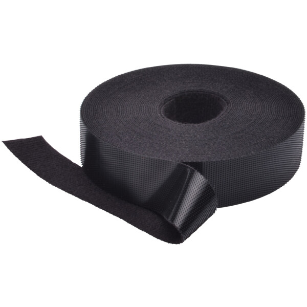 DIGITUS Klettband, 20 mm x 10 m, schwarz