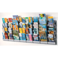 PAPERFLOW Wand-Prospekthalter Integral, DIN A4, alufarben