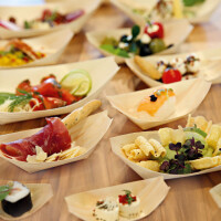 NATURE Star Holz-Schiffchen, aus Pinienholz, 105 x 50 mm