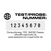 trodat Ziffernstempel Professional 4.0 5558 PL, 8-stellig
