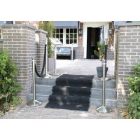 Securit Absperrsystem CLASSIC - Seil, schwarz chrom