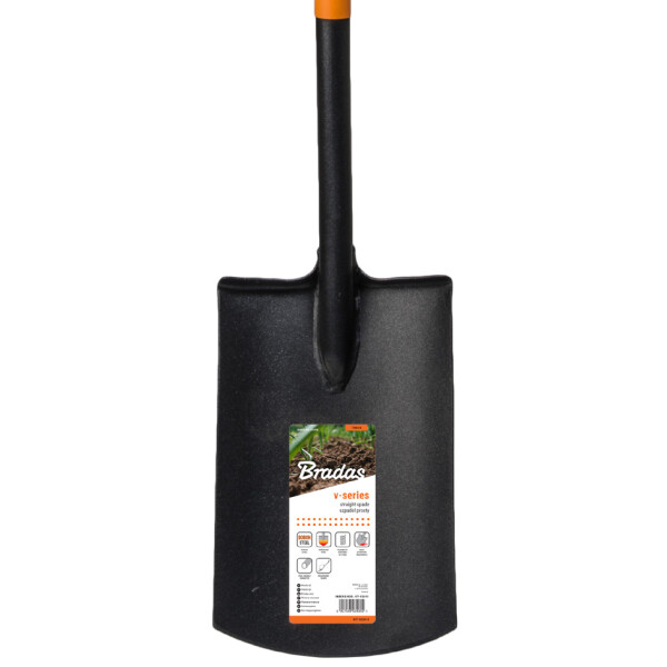 Bradas Spaten, L&auml;nge 1.250 mm, schwarz orange