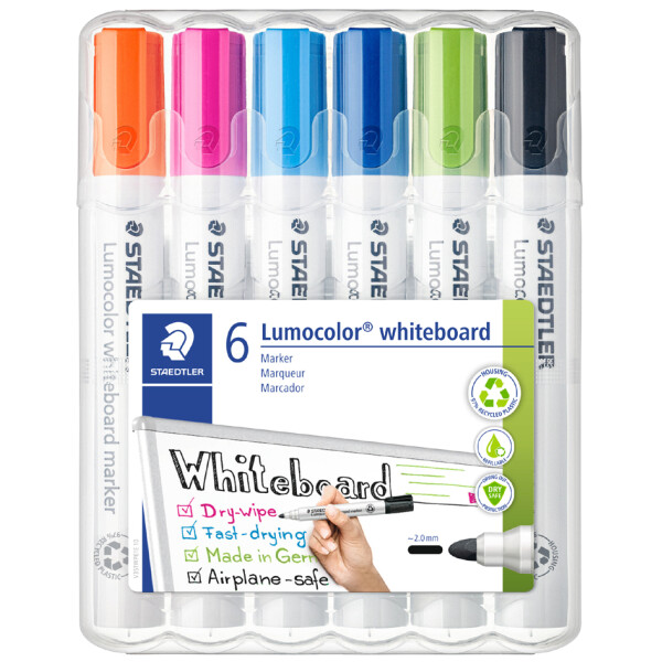 STAEDTLER Lumocolor Whiteboard-Marker 351, 4er Etui