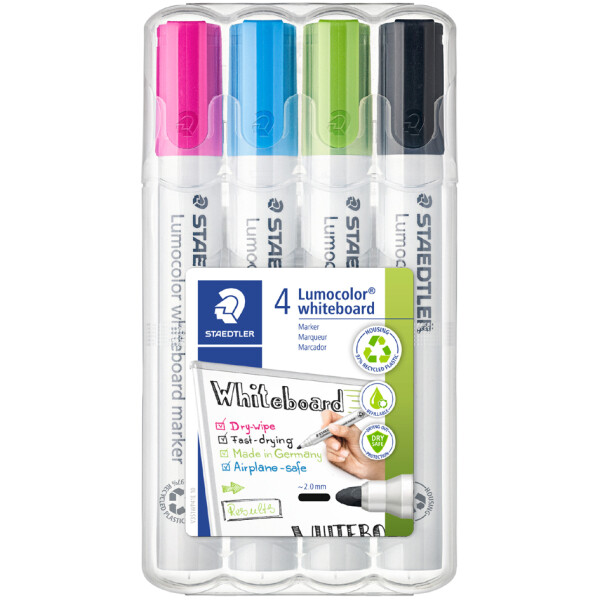 STAEDTLER Lumocolor Whiteboard-Marker 351, 4er Etui