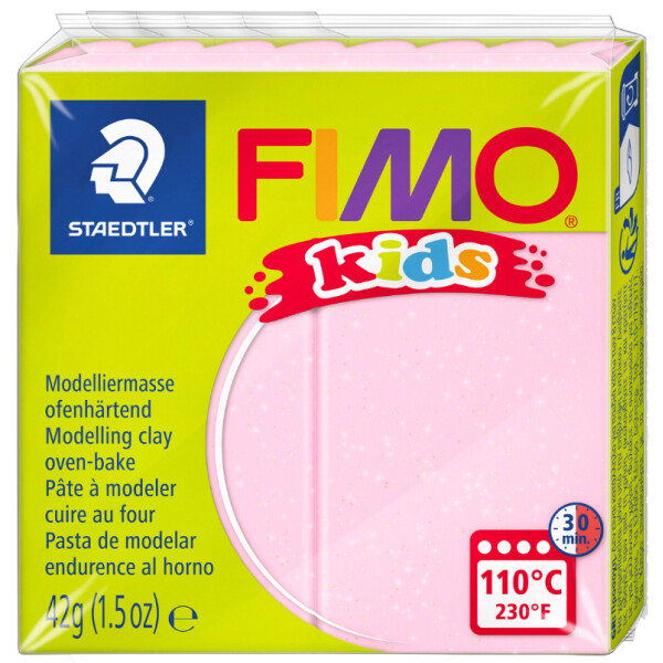 FIMO kids Modelliermasse, ofenhärtend, rosa, 42 g