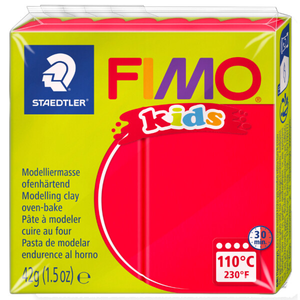FIMO kids Modelliermasse, ofenhärtend, rosa, 42 g