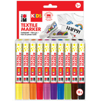 Marabu KiDS Textilmarker, 5 x 3 ml, 5er Blister