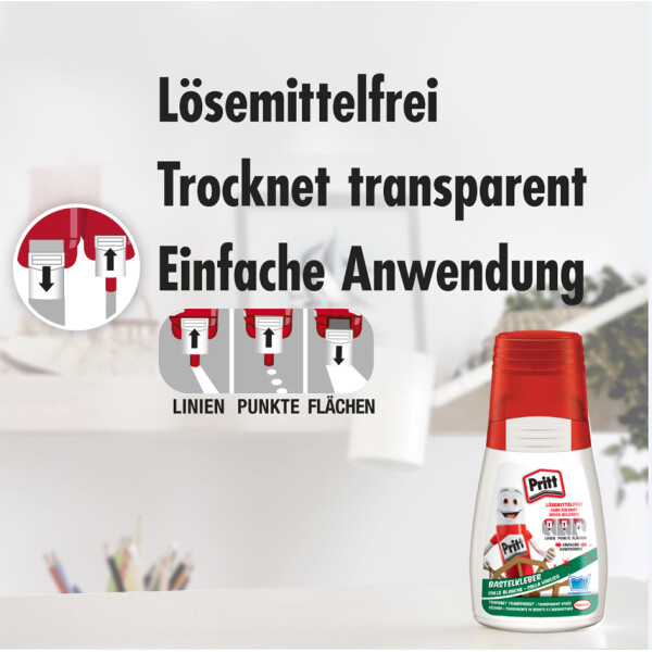 Pritt Bastelkleber, lösemittelfrei, 50 g Flasche