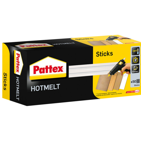 Pattex Heißklebepatrone HOT STICKS, rund, 500 g, transparent