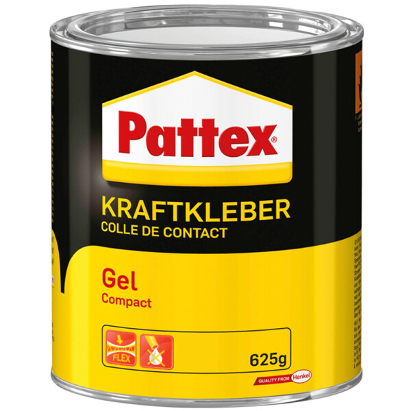 Pattex Compact Gel Kraftkleber, lösemittelhaltig, 625 g Dose