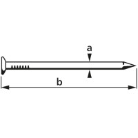 suki. Drahtstift, Senkkopf, 3,1 x 70 mm, blank, 400 g