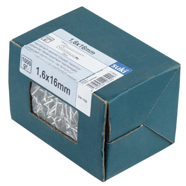 suki. Drahtkrampe 3,1 x 31 mm, Stahl verzinkt, 400 g