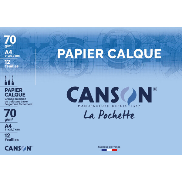 CANSON Transparentpapier, satiniert, 240 x 320 mm, 70 g qm