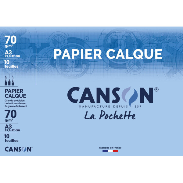 CANSON Transparentpapier, satiniert, 240 x 320 mm, 70 g qm