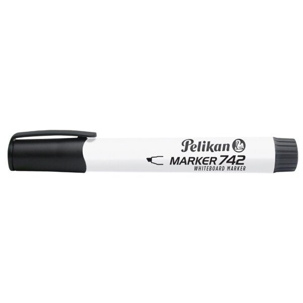 Pelikan Whiteboard-Marker 742, Keilspitze, schwarz