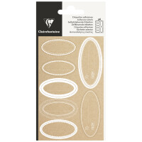 Clairefontaine Geschenke-Sticker "Oval Kraft",...