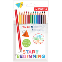 STABILO Dreikant-Buntstifte Trio dick, 12+1 Promo-Etui