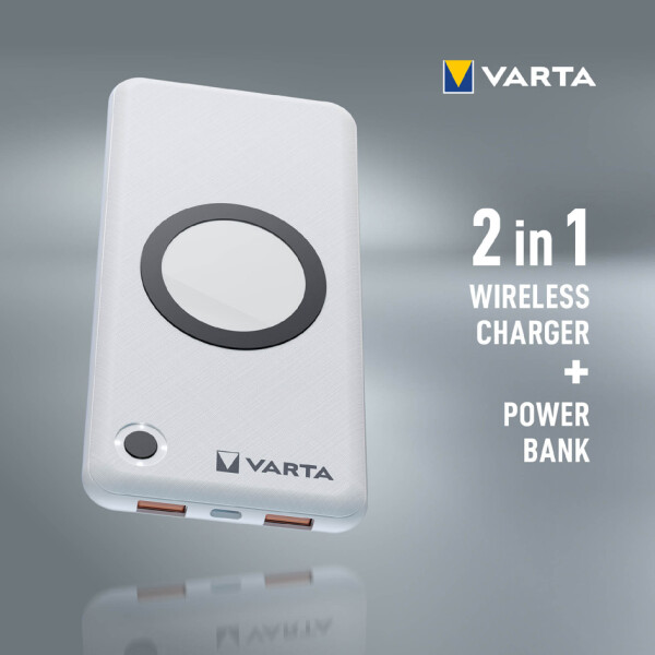 VARTA Powerbank "Wireless", 10.000 mAh, wei&szlig;