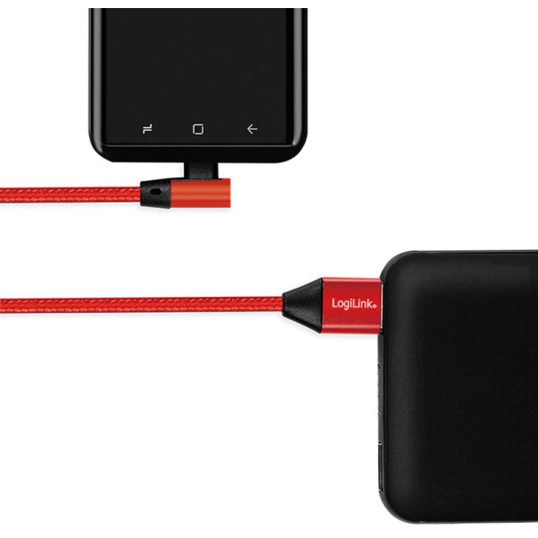 LogiLink USB 2.0 Kabel, USB-A - USB-C Stecker, 1,0 m