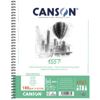 CANSON Zeichenpapierblock 1557, DIN A5+, 180 g qm, 30 Blatt